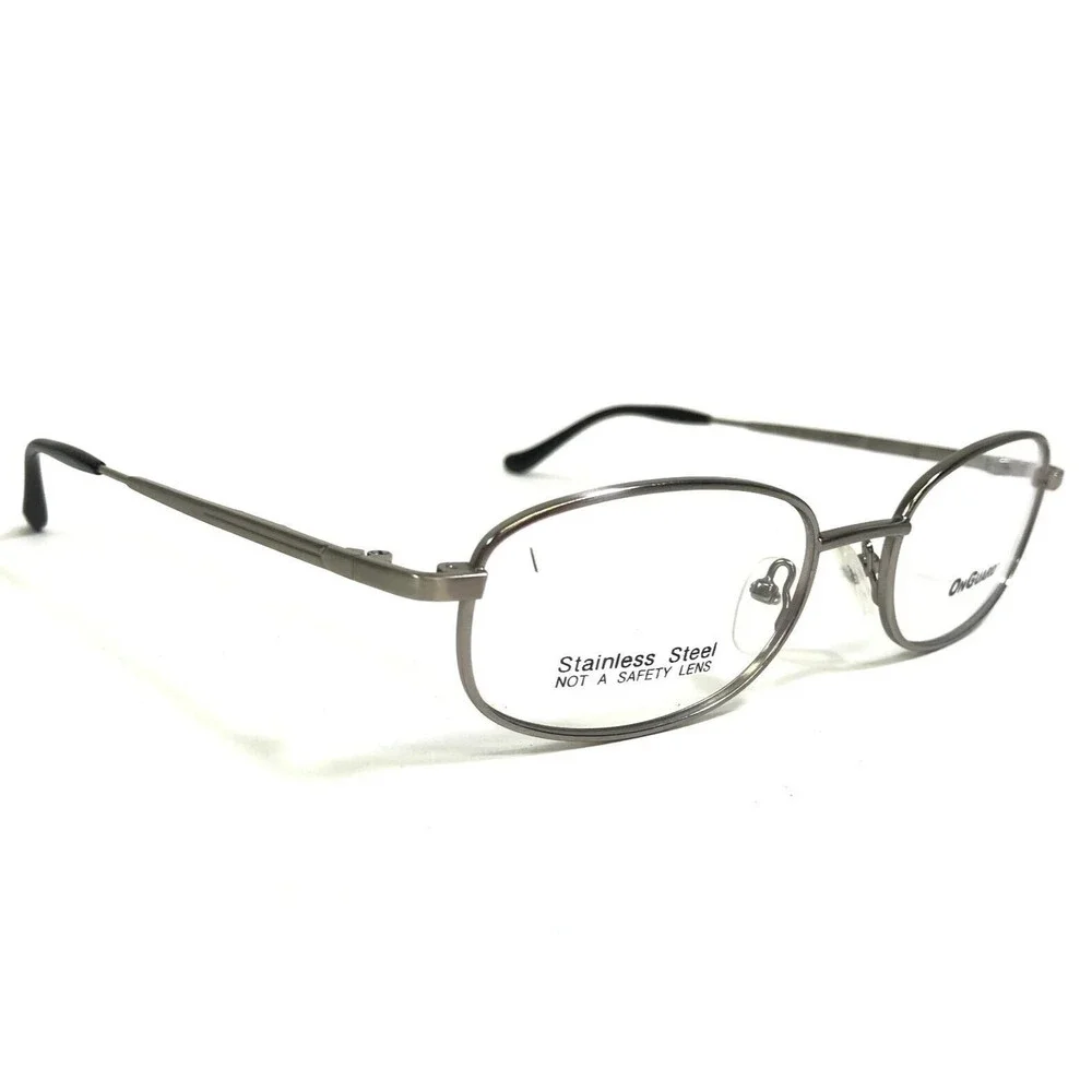 OnGuard Safety Eyeglasses Frames OG-113 Gray Oval Z87-2 Z94.3 53-18-135